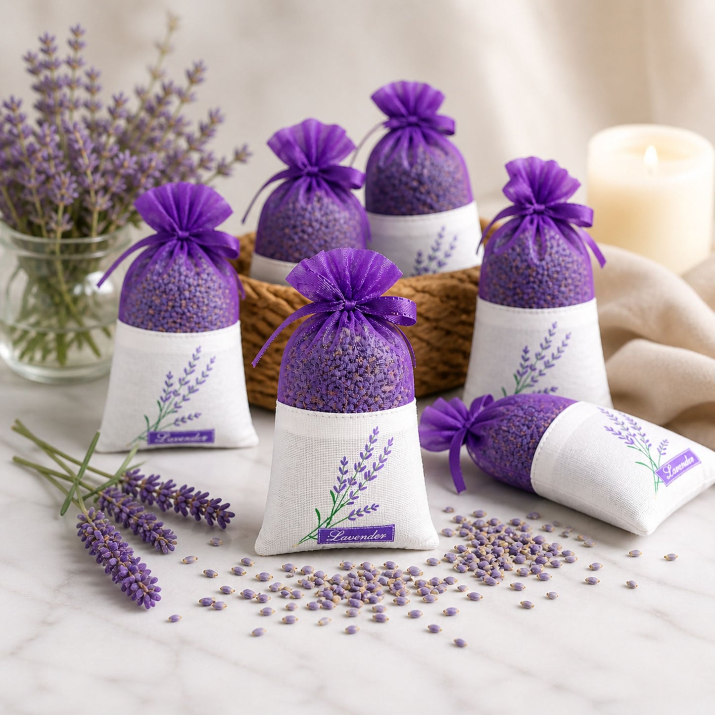 Lavendel Geurzakjes - 6x20 gram
