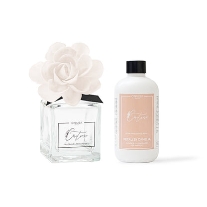 Geurdiffuser met Bloem - Camelia - 200 ml