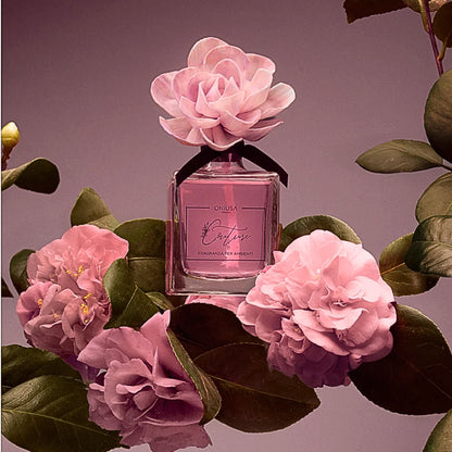 Geurdiffuser met Bloem - Camelia - 200 ml