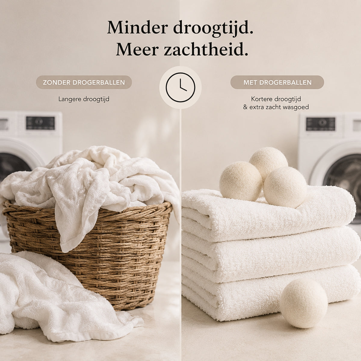 Drogerballen Wol - 6 Stuks - 100% Nieuw-Zeelandse Wol