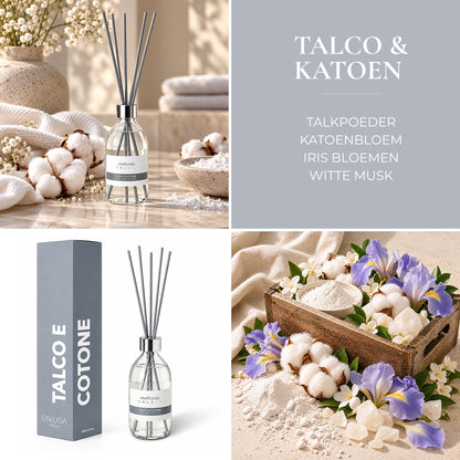 Geurstokjes Talco & Katoen - 300 ml