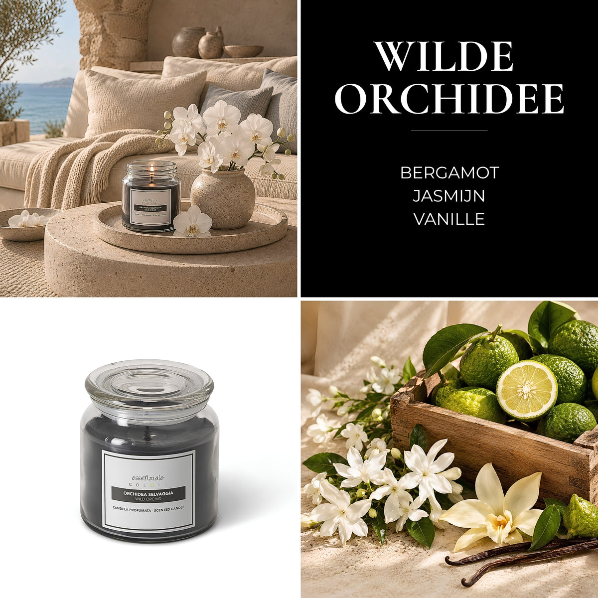 Geurkaars Wilde Orchidee - 400 g