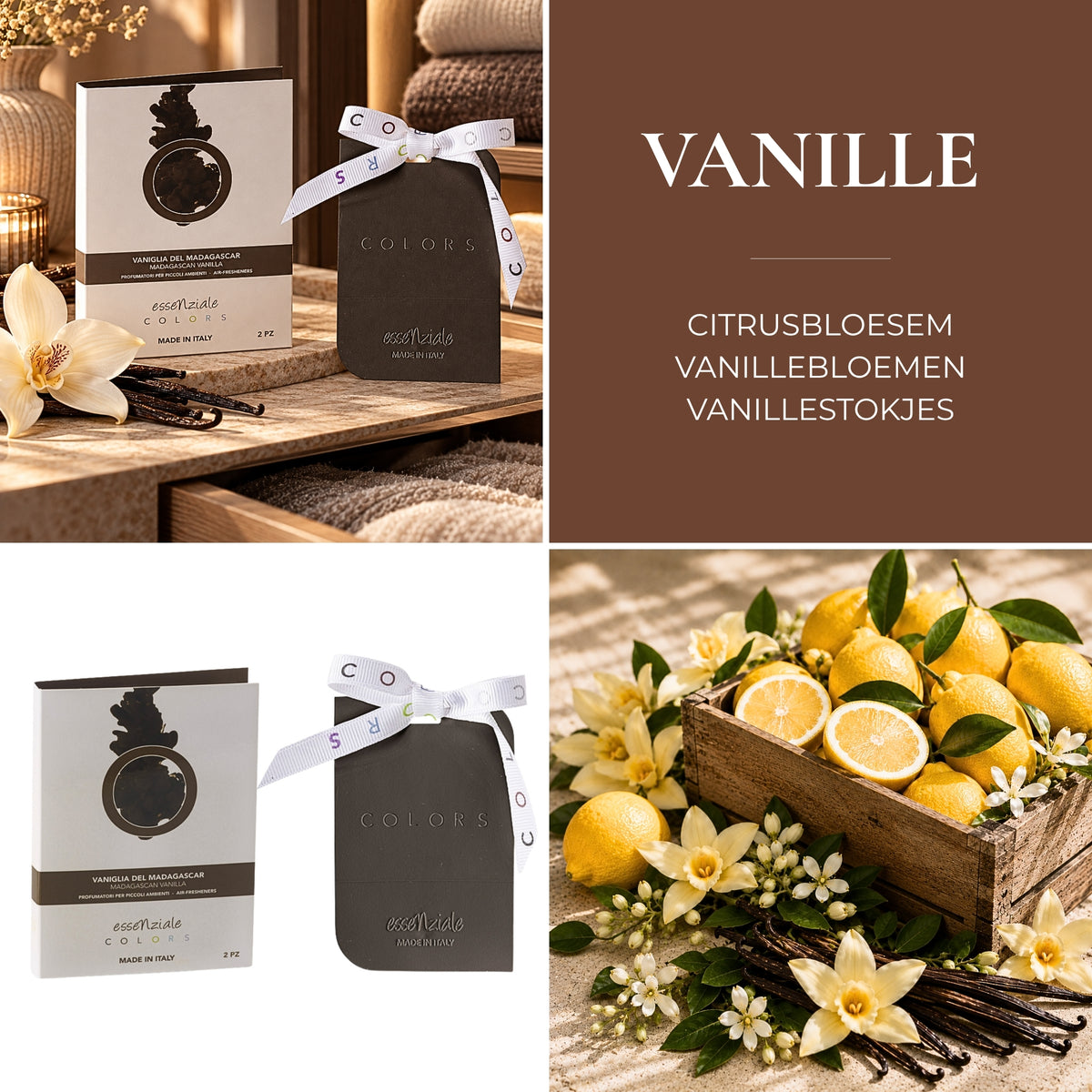 Geurhangers Vanille - 2 stuks - Voor Kledingkast & Lade