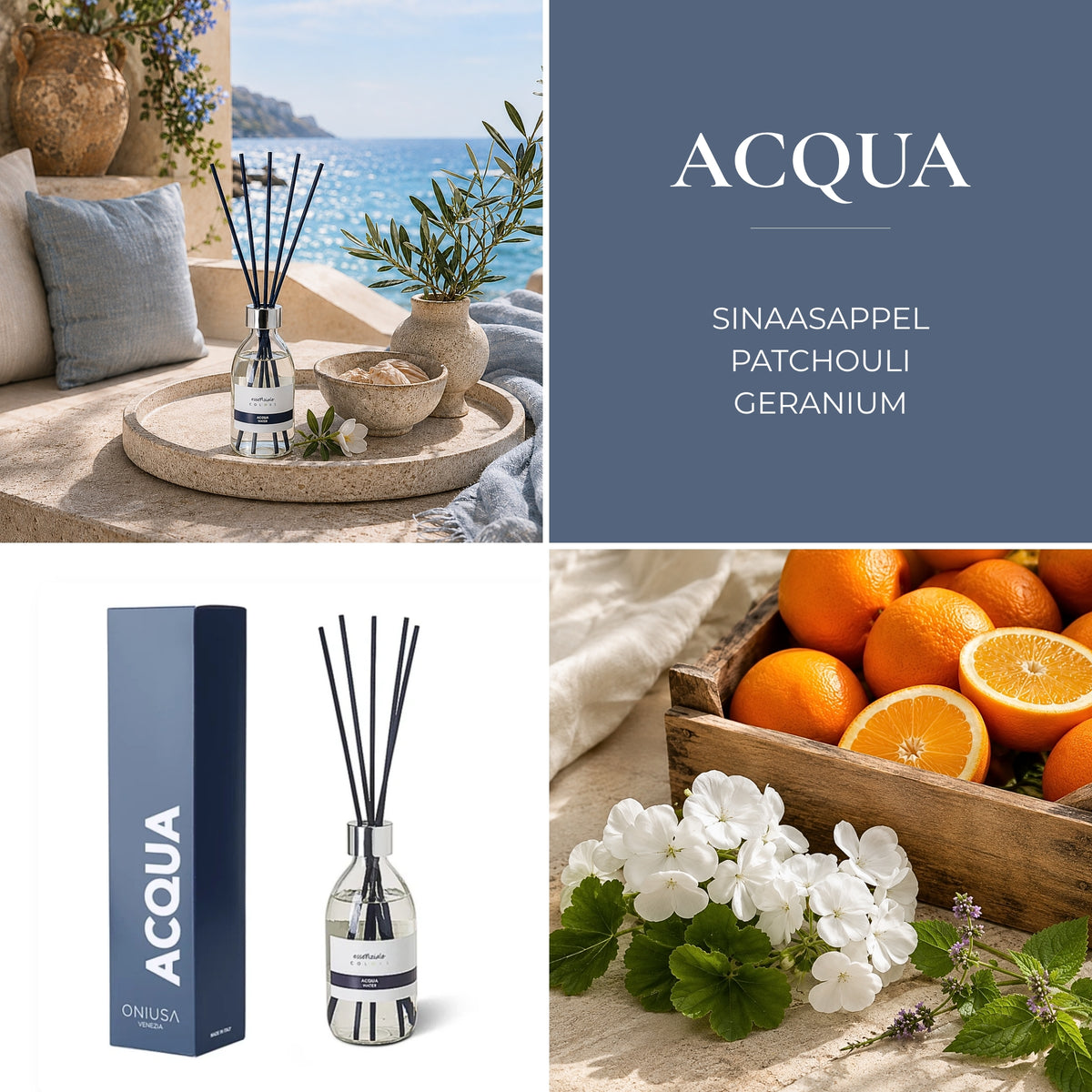 Geurstokjes Acqua - 300 ml