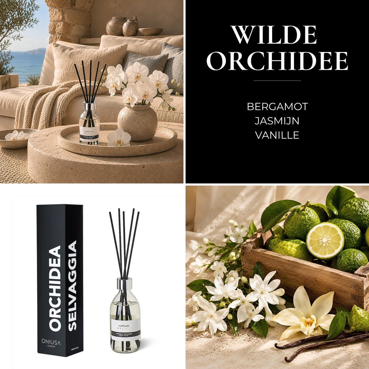 Geurstokjes Wilde Orchidee - 300 ml
