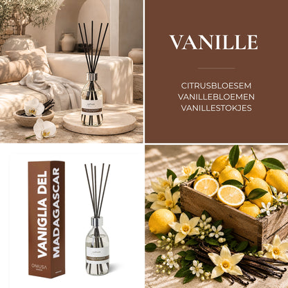 Geurstokjes Vanille - 300 ml