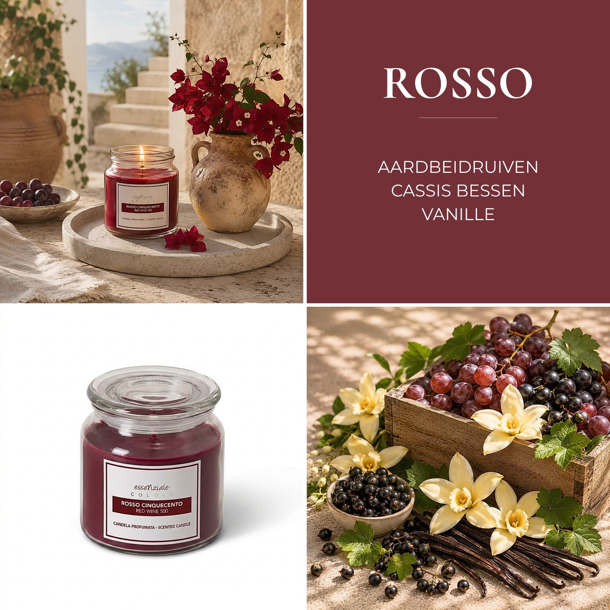 Geurkaars Rosso - 400 g