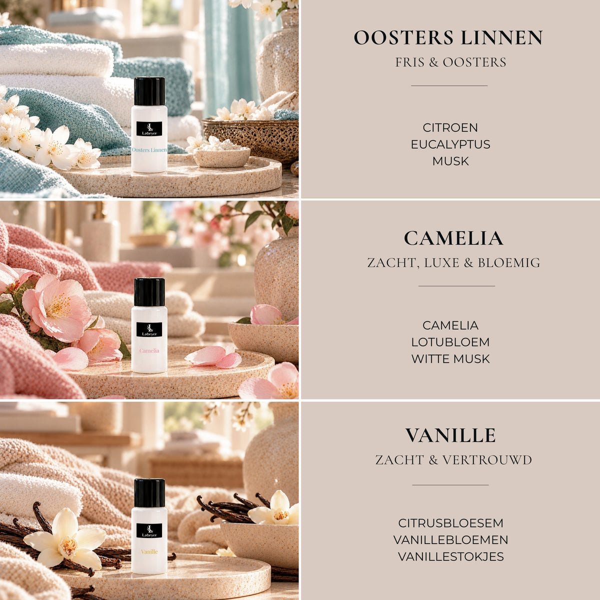 Wasparfum Proefpakket – 9 verschillende geuren – 9 x 20 ml