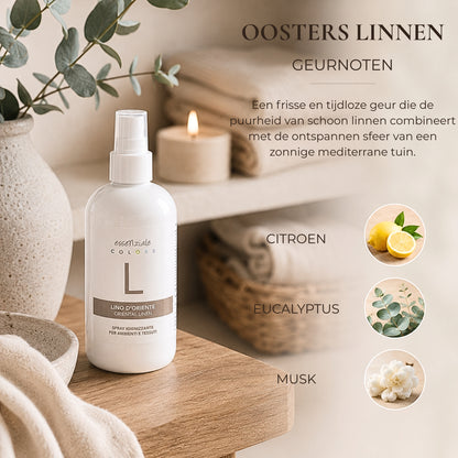 Textielspray Oosters Linnen - 200 ml - Textiel & Roomspray