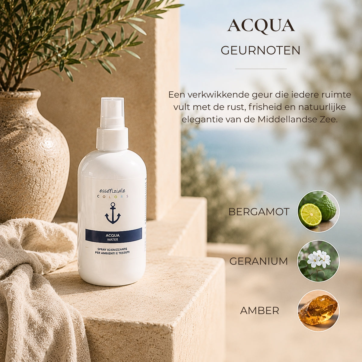 Textielspray Acqua - 200 ml - Textiel & Roomspray