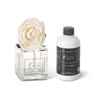 Geurdiffuser met Bloem - Velvet Rose - 200 ml